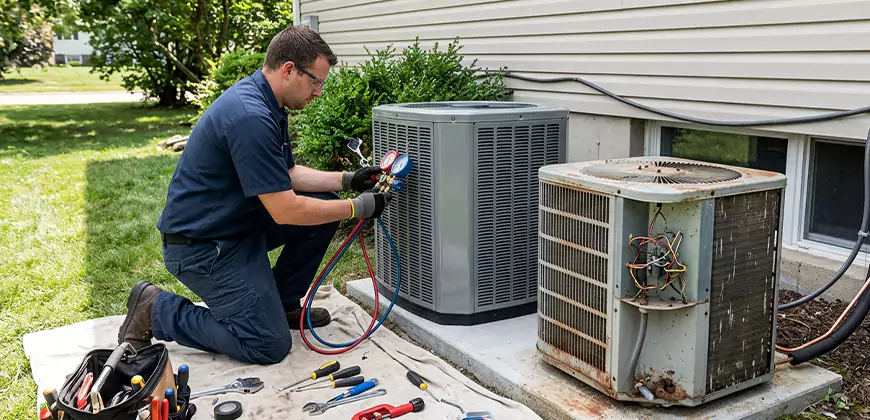 Seasonal AC Checkup in Castle Rock